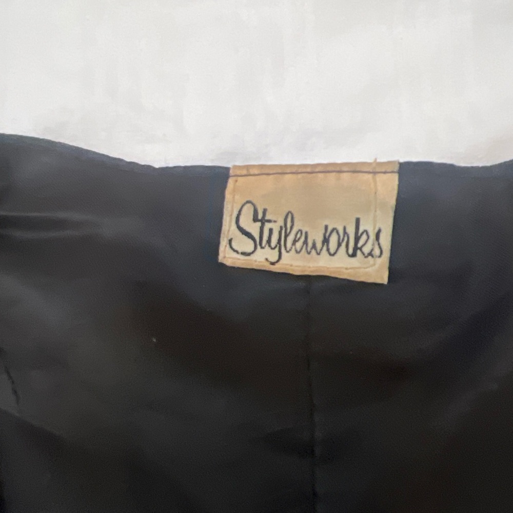 Black Faux Leather Zip-Front Vest Moto Biker Punk Evening - Picture 9 of 11